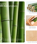 Close-up of bamboo, solid split-resistant sheets for Two Tier Bathroom Countertop Organizer With Hidden Drawer Bamboo Vanity Storage.