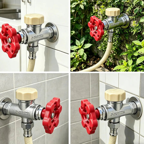 Vacuum Breaker Repair Kit For Anti Siphon Frostproof Faucets And Hose Fittings installed on outdoor faucet