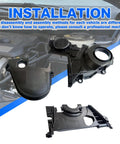 Honda Civic 3 Piece Timing Belt Cover Kit and Gasket for 2001 2005 1.7L L4 Engine installation guide