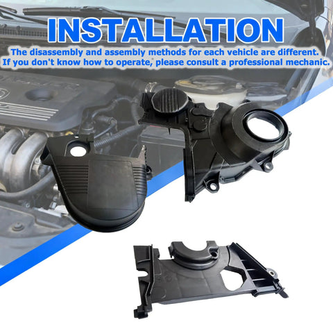 Honda Civic 3 Piece Timing Belt Cover Kit and Gasket for 2001 2005 1.7L L4 Engine installation guide
