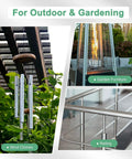 Outdoor wind chimes, garden furniture, and stainless steel railing with two pack 150mm seamless 304 stainless steel tubing