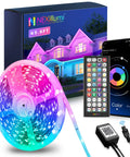 65.6 Ft Waterproof LED Strip Lights With Remote, SMD 5050 Color Changing, Music Sync, App Control, IP65 Dustproof