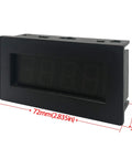 Side view of Green LED Tachometer RPM Speed Meter With Hall Proximity Sensor Magnet NPN For Lathe CNC Mower Conveyor Belt 5 To 9999 RPM DC 8 To 15V 0.56 Inch Display with dimensions