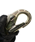 Forged Steel Safety Snap Hook With Double Action Gate 23 Kilonewton MBS Swivel For Fall Protection And Climbing Gear