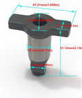 1/2 Inch N415875 Replacement Anvil Assembly For Dewalt 18V 20V Impact Wrench DCF899HB Type 1-3 dimensions shown