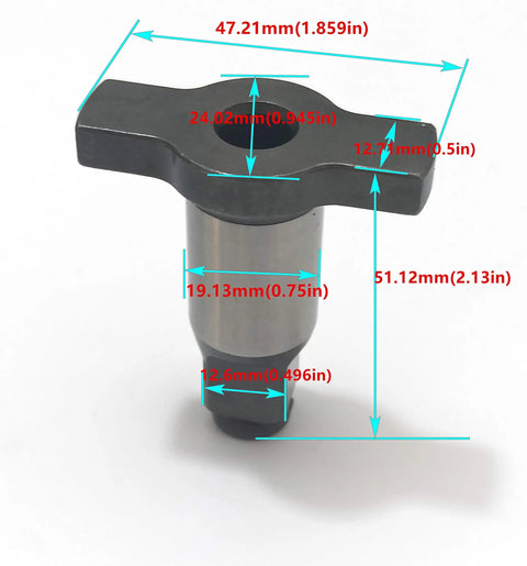 1/2 Inch N415875 Replacement Anvil Assembly For Dewalt 18V 20V Impact Wrench DCF899HB Type 1-3 dimensions shown