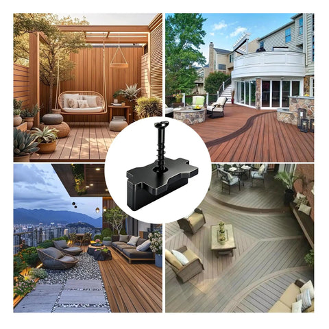 1250 Pcs Heavy Duty Hidden Deck Fasteners With Corrosion Resistant Star Head Screws And Universal Nylon Composite Deck Clips For Quick Hassle Free Install Covers 600 Sq Ft on outdoor wooden decks.