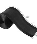 Carpet Cord Cover And Cable Protector Floor Cover For Office Use 19.69 Ft Long Black Easy Hook And Loop Cable Management Strip