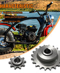 10 Tooth Front Sprocket 20 Tooth Rear Sprocket Jackshaft Set with mini bike in background
