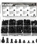 Rock Solid 522 Piece Computer Screws Kit featuring M3 hex fasteners and assorted black screws for motherboard, SSD mounting.