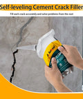 Self Leveling Concrete Crack Filler For Driveways And Roofs DIY Friendly Quick Drying Cement Crack Repair Sealant shown in use on wall crack