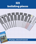 Structural Engineering Kit For Bridges And Skyscrapers: Build Twenty Cool Models With Over Two Hundred Eighty Five Pieces, manual