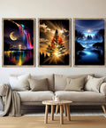 Six Pack Diamond Art Kits For Adults Landscape 5D Diamond Painting Set For Beginners Full Drill Round Gems DIY Home Wall Decor