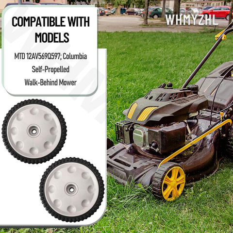 Two Pack Eight Inch Front Wheel Drive Assembly For Walk Behind Mowers Fits MTD Troy-Bilt Craftsman Replaces durable wheels