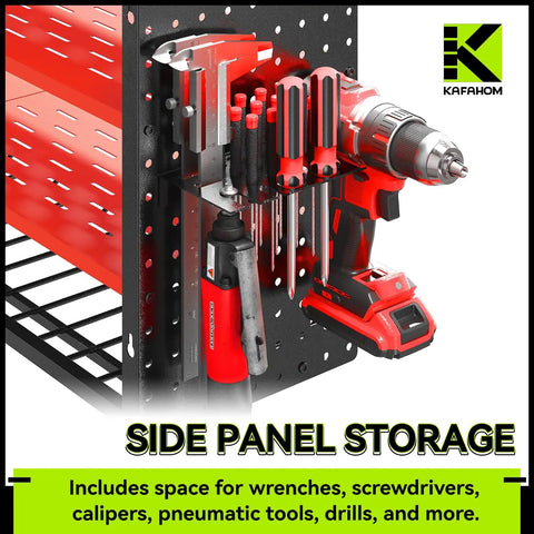 Heavy Duty Wall Mount Power Tool Organizer With Nine Slot Drill Holder And Built In Seven Outlet Charging Station Hardcore Garage Storage Rack Keeping Your Rig Tight And Ready For The Daily Grind