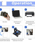 Operation steps for using Bulk Sublimation Keychain Blanks Set For Heat Press DIY Projects double sided MDF