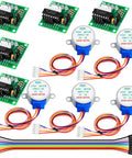 5-pack 28BYJ-48 stepper motors with ULN2003 driver boards for Arduino and Raspberry Pi, educational STEM projects kit