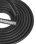 Edge Trim Black Small Fits One Sixteenth Inch Tough Edge Guard For Home Auto Boat 100 Feet with exposed internal clips