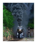 NW 611 Steam Locomotive Wall Art Print For Living Room Office Or Kids Room Dope Vintage Railroad Decor 8x10 Unframed Poster