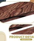 Close-up of 4 Pack Ironwood Knife Handle Scales, Natural Wood Knife Handle Material for DIY Knives and Craft Projects, grain detail.