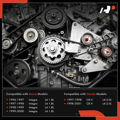 Engine Timing Belt Kit With Water Pump Tensioner And Seals For Honda CRV 1997 2001 And Acura Integra 1996 2001 close-up view