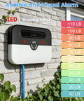 WiFi Sump Pump Alarm With Phone Alerts High Low Water Level Sensor Backup Battery 110dB Siren And LED Flash mounted outdoors