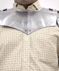 Medieval Iron Gorget With Pauldrons And Gothic Spaulders Armor Set Fully Wearable And Functional Neck Protector With Adjustable Straps