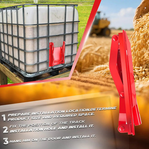 Red 9 By 9 Inch Manual Sliding Grain Gate With Screws For Pickup Trucks Grain Bed Slide Gate Kit For Precise Flow Control At Silos Conveyors And Hoppers Easy Install Durable Construction against grain background