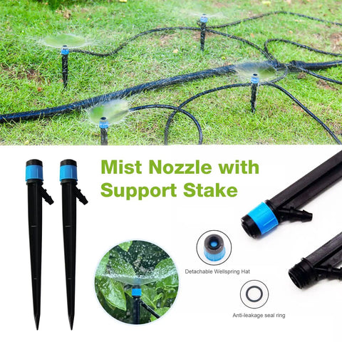 All In One Garden Drip Irrigation Kit No Tools Needed With Push To Connect Fittings And Fifty Nine Feet Flexible Tubing For Raised Beds
