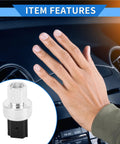 AC Pressure Switch Sensor For Ford F-150 And F-Series 2010-2023, Refrigerant Pressure Transducer For Engine Air Conditioning, shown with dashboard and hand.