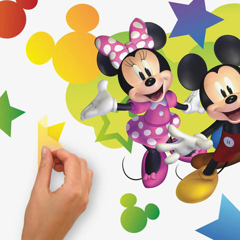 Disney Mickey And Friends Giant Peel And Stick Wall Decals With Personalization 116 Piece Set Includes Alphabet Letters For Custom Name