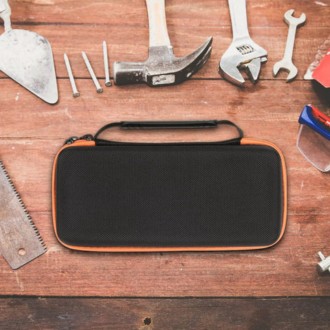 Hard Carrying Case Replacement for WORX WX081L WX082L ZipSnip Cordless Scissors Tool with tools on a wooden surface