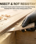 Heavy Duty Composite Wood Shims For Leveling And Spacing Built Tough To Resist Moisture and Warping while being used for precision leveling.