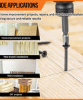 Heavy Duty Workhorse 6 X 1 1/4 Fine Thread Drywall Screws Self Tapping Phillips Drive in use for DIY and drywall projects.