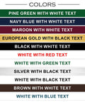 Color options for Custom Desk Name Plate With Aluminum Holder For Office Signage, Two Lines Of Laser Engraved Text, Wall Or Desk Mount