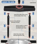 DAYUAN 12-piece bearing separator puller set, 5-ton capacity; includes 2-inch and 3-inch bearing splitters, front view