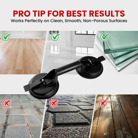 Floor Gap Fixer Tool Kit For LVP And Laminate Floors DIY Installation suction cup on non-porous surfaces