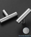 Stainless Steel Cabinet Knobs 30 Pack Brushed Nickel Hardware For Kitchen Cabinets And Dressers, 2 Inch Drawer Pulls, Single Hole, Flat Smooth Face, Built Tough Yet Sleek And Budget Friendly, brushed nickel finish