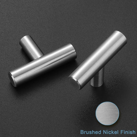 Stainless Steel Cabinet Knobs 30 Pack Brushed Nickel Hardware For Kitchen Cabinets And Dressers, 2 Inch Drawer Pulls, Single Hole, Flat Smooth Face, Built Tough Yet Sleek And Budget Friendly, brushed nickel finish