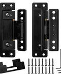 Hidden Door Hinges Ultra Thin Concealed Design With 110 Lb Load Capacity And Silent Adjustable Operation In Zinc Alloy Two Pack