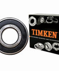 Two Pack 6204-2RSC3 Double Rubber Seal Bearings 20x47x14mm Pre Lubricated with packaging box, chrome steel construction