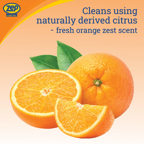 Citrus Degreaser Wipes package showing fresh oranges emphasizing natural citrus and fresh zesty scent
