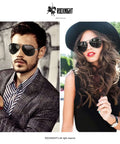 Dope Polarized Aviator Driving Sunglasses For Men And Women With Metal Frame Ultralight Silver And Black Gray Lenses UV400 Outdoor Eyewear With Glare Reducing Polarized Lenses For Clear Vision In Bright Sunlight