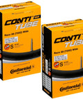 Go To Race 28 Inch Inner Tubes 700x25-32c With 42mm Presta Valve Pack Of 2 For Road And Hybrid Bikes Seamless Mold Cured Construction For Uniform Roundness Durable Tubes With Free Sticker boxes.