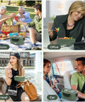 Hot On The Go Electric Lunch Box For Adults, 80W Portable Food Warmer used in picnic, office, travel, and car settings