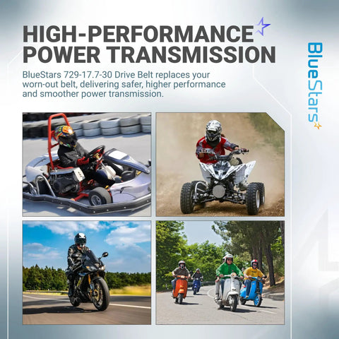 High-performance power transmission using Heavy Duty CVT Drive Belt For 125cc And 150cc GY6 Longcase Engines in vehicles