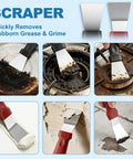11 Piece V Shaped Grout Cleaning Brush Set With Stiff Bristles Crevice Brushes And Stainless Steel Scraper in use on surfaces