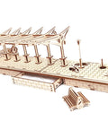 Railway Platform Self Propelled Modular Mechanical Model 3D Wooden Puzzle For Self Assembly Without Glue Brainteaser For Kids Teens And Adults Great Fam Fun And Mind Teaser, wooden railway platform
