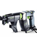 Heavy Duty Cordless Construction Screwdriver With Duradrive Tech And Brushless Ec Tec Motor showing ergonomic grip and magazine link swap feature.