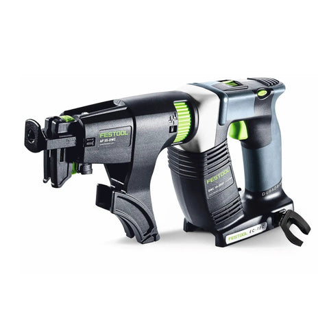 Heavy Duty Cordless Construction Screwdriver With Duradrive Tech And Brushless Ec Tec Motor showing ergonomic grip and magazine link swap feature.